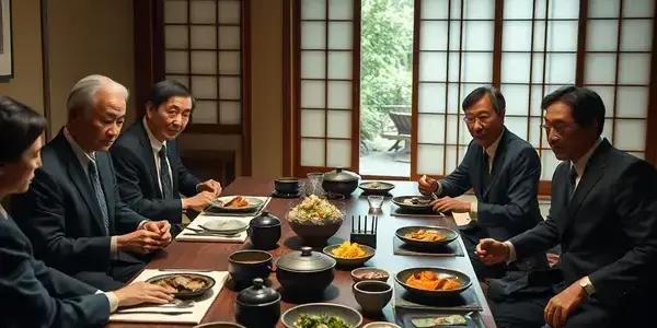 京都の料亭での会食